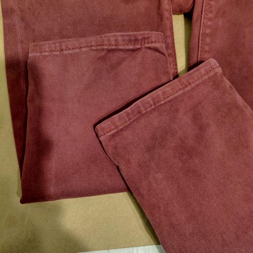 Hudson Nico 29 Midrise Super Skinny Brushed Merlot Hudson Jeans Super Soft - Picture 4 of 12